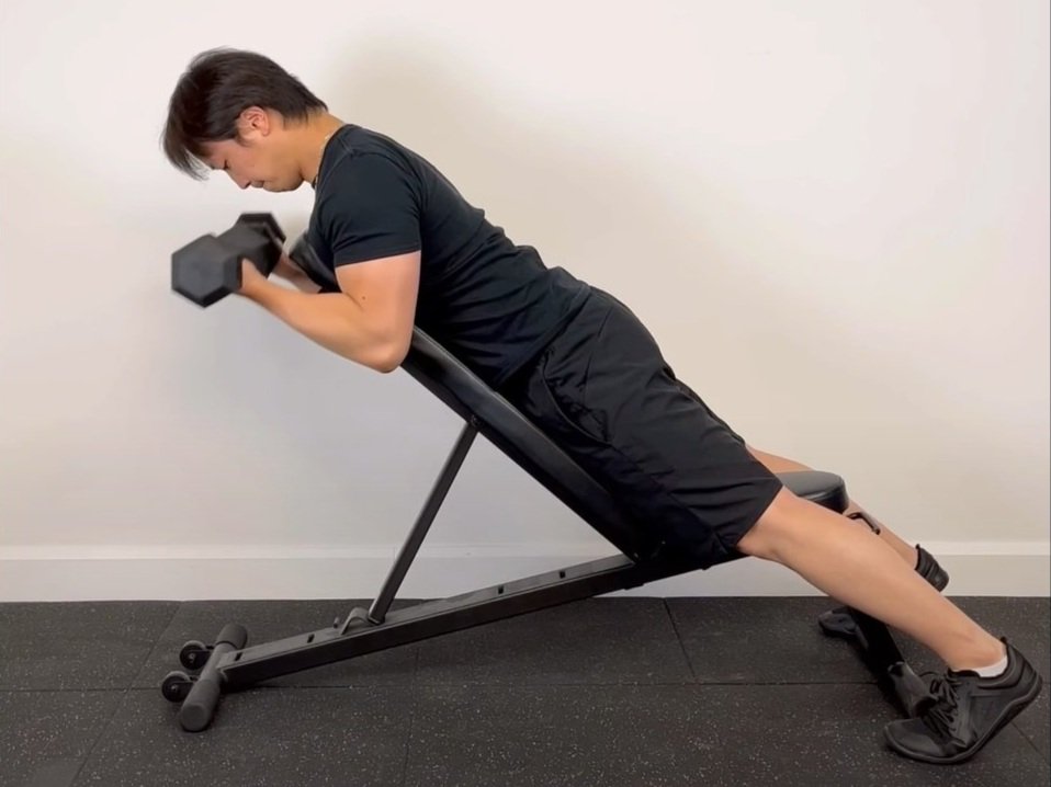 Table bicep curl sale